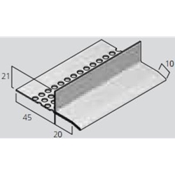 KAYCAN Tropfleiste mit Lüftungsgitter TL 65/10