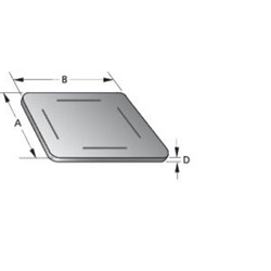 Unterlagsplatte 6 mm Typ V